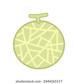 Melon logo vector. melon on white background.