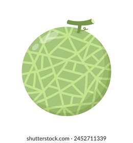 Melon logo vector. melon on white background. Half melon.