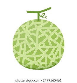 Melon logo vector. melon on white background.