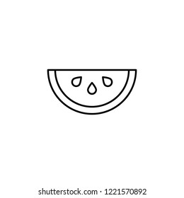 melon outline icon fresh line fruit