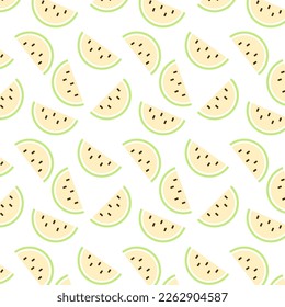 Melon pattern background. melon on white background. wallpaper. symbol.