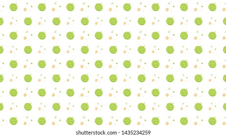 Melon pattern vector. wallpaper. free space for text. copy space. background.