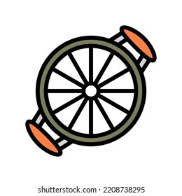 melon slicer cutter color icon vector. melon slicer cutter sign. isolated symbol illustration