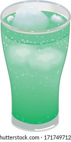 Melon soda is melon flavored soda water.