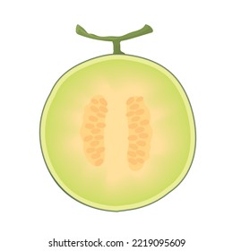 Melone Vektorgrafik Symbol einzeln schneiden
