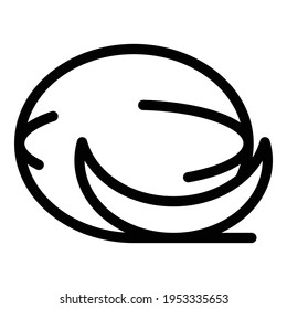 Melon vitamin icon. Outline melon vitamin vector icon for web design isolated on white background