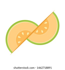 Melon wallpaper. free space for text. melon symbol. logo design.