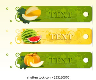 melon, watermelon, pumpkin