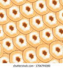 melon-colored abstract organic textures seamless pattern pattern in vector 