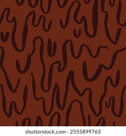 melt chocolate background. dripping chocolate illustration for banner or packaging design. flowing chocolate pattern wavy background.