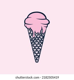 Melt Ice Cream Logo Design