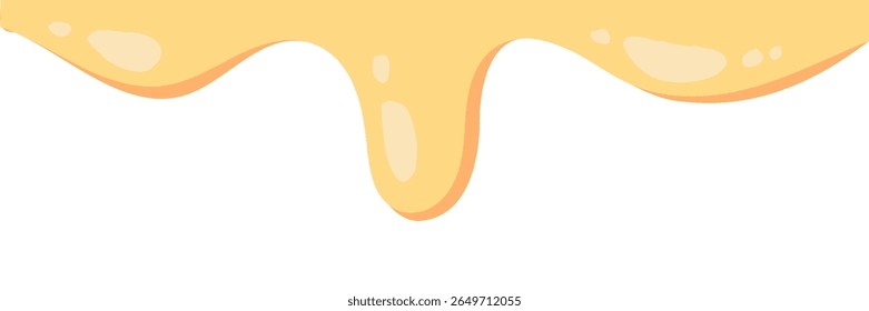 melt mustard isolated on white background. flat style melt mustard. melted mayonnaise illustration. wavy background for packaging or advertising banner. abstract wavy background.