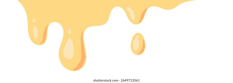 melt mustard isolated on white background. flat style melt mustard. melted mayonnaise illustration. wavy background for packaging or advertising banner. abstract wavy background.