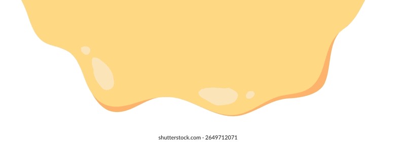 melt mustard isolated on white background. flat style melt mustard. melted mayonnaise illustration. wavy background for packaging or advertising banner. abstract wavy background.