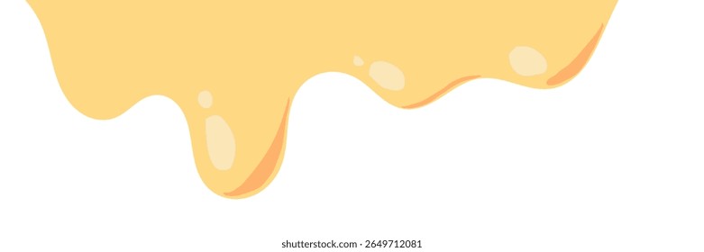 melt mustard isolated on white background. flat style melt mustard. melted mayonnaise illustration. wavy background for packaging or advertising banner. abstract wavy background.