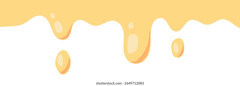 melt mustard isolated on white background. flat style melt mustard. melted mayonnaise illustration. wavy background for packaging or advertising banner. abstract wavy background.