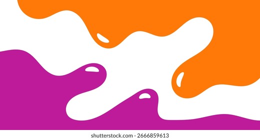 orangefarbener und violetter, welliger Hintergrund
