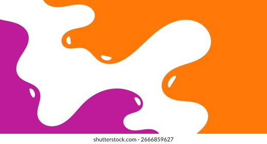 orangefarbener und violetter, welliger Hintergrund
