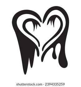 Melted Abstract Love V102 Patch Streetwear, Urban, Luxury, Modern Design Patch Commercial Use