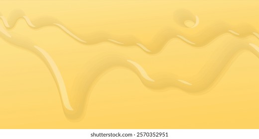 Melted butter or cheese dropping background graphic illustration have blank space.