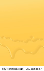 Melted butter or cheese dropping vertical background graphic illustration have blank space.