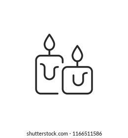 Melted candles Modern Simple Vector Icon