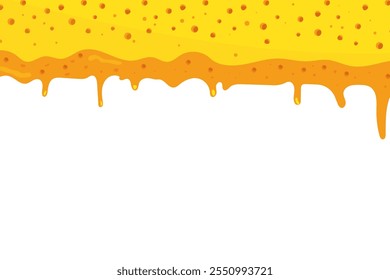 melted cheese background illustration with copy space