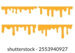 Melted cheese, cheese vector. cheese on white background. Flowing liquid isolated on white background. leak, splash, spilled liquid.