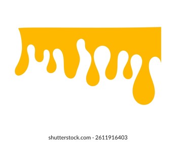 Melted cheese, cheese vector. cheese on white background. Flowing liquid isolated on white background. leak, splash, spilled liquid.

