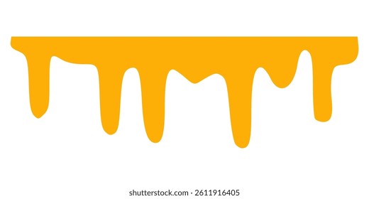 Melted cheese, cheese vector. cheese on white background. Flowing liquid isolated on white background. leak, splash, spilled liquid.
