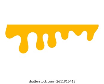 Melted cheese, cheese vector. cheese on white background. Flowing liquid isolated on white background. leak, splash, spilled liquid.
