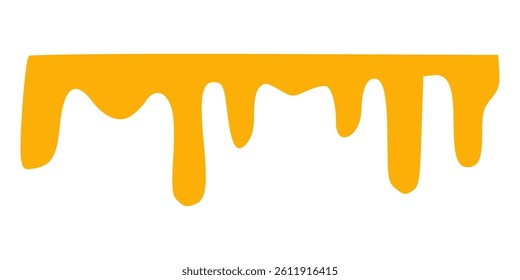 Melted cheese, cheese vector. cheese on white background. Flowing liquid isolated on white background. leak, splash, spilled liquid.
