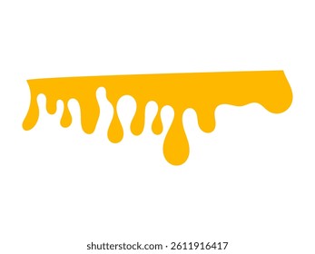 Melted cheese, cheese vector. cheese on white background. Flowing liquid isolated on white background. leak, splash, spilled liquid.
