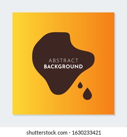 Melted chocolate background. Abstract orange gradient background. Suitable for brochure, flyer, and social media post background