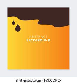 Melted chocolate background. Abstract orange gradient background. Suitable for brochure, flyer, and social media post background