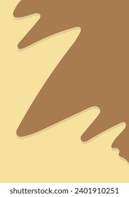 melted chocolate background design.  vector illustration.  dining theme
