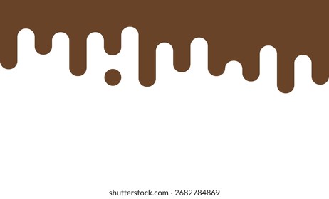 Melted chocolate background material vector