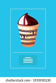 melted chocolate cupcake dessert food