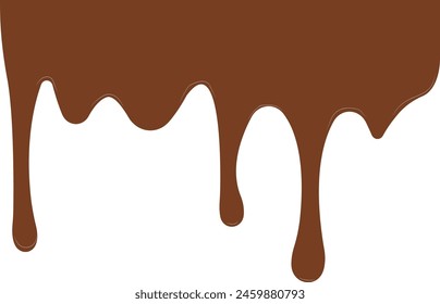 Melted Chocolate Drip Liquid Element