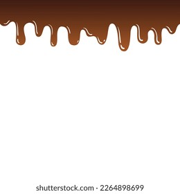 melted chocolate dripping Seamless pattern background