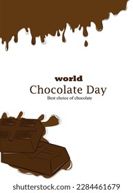 melted chocolate illustration vector image