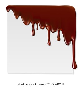Melted chocolate Mesh. Clipping Mask.