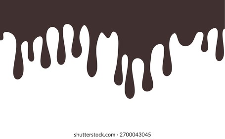 Chocolate derretido sobre fondo blanco