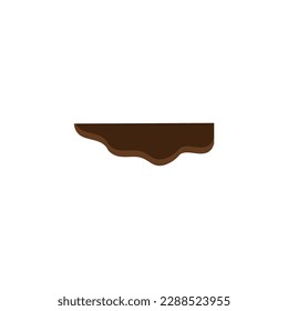 melted chocolate ornament design vector