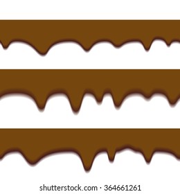 Melted chocolate seamless 