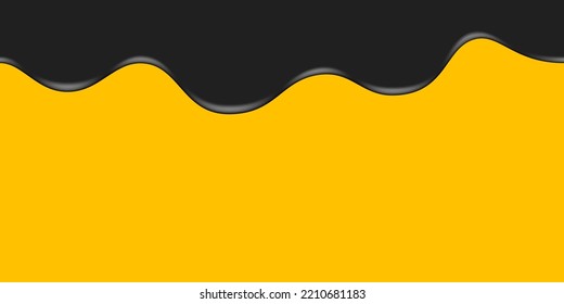 Melted chocolate seamless. Seamless dripping melted dark or milk chocolate. Vector illustration