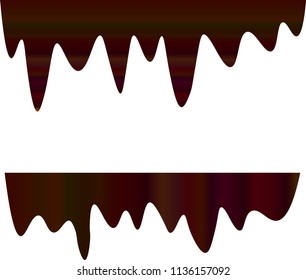 Melted chocolate seamless vector