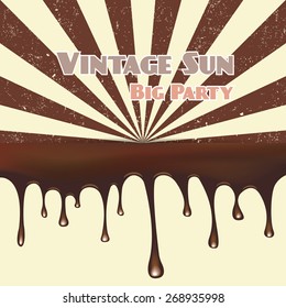Melted chocolate seamless vector