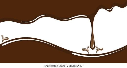 Melted chocolate vector eps10 ilustrasi
