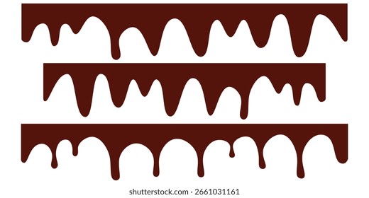 chocolate derretido, vetor de chocolate. chocolate sobre fundo branco. Líquido fluido isolado em fundo branco.